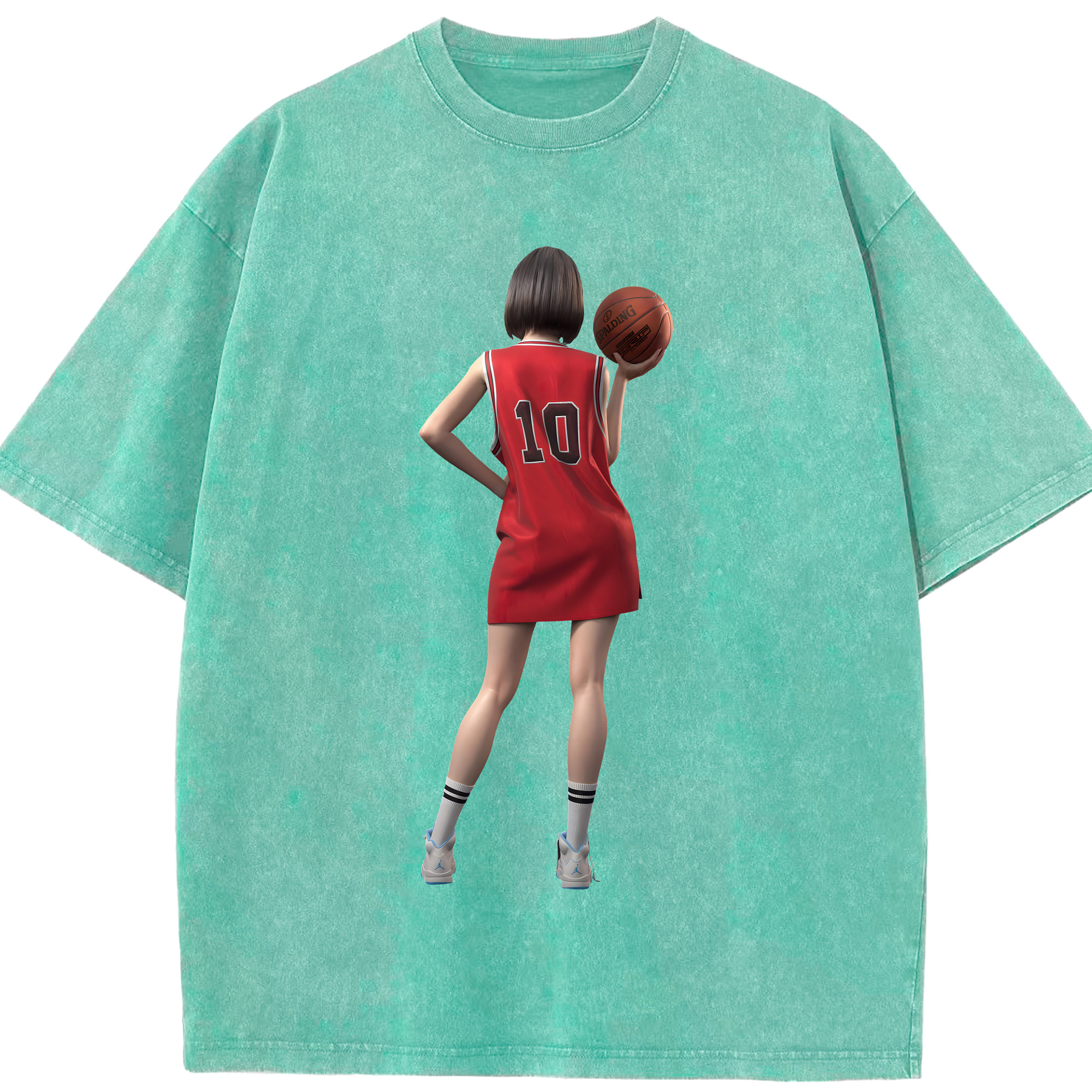 （画像用） SLAM DUNK／スラムダンク 綿100% ヴィンテージ風 半袖Tシャツ（フロントプリント）